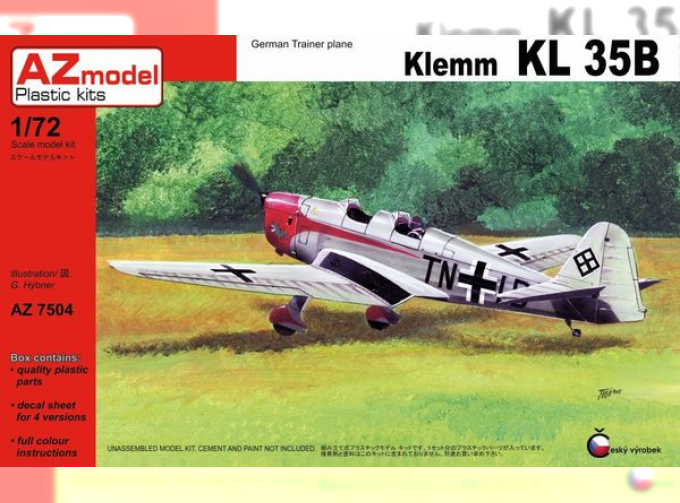 Сборная модель Самолет Klemm KL 35B