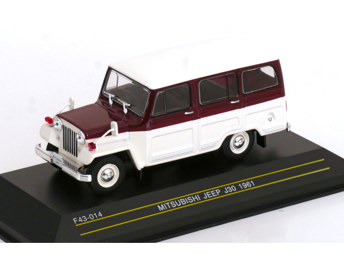 MITSUBISHI Jeep J30 (1961), dark red / white