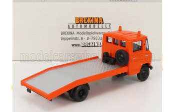 MERCEDES BENZ L608d Truck 1980 - Carro Attrezzi - Wrecker Road Service, Orange Black