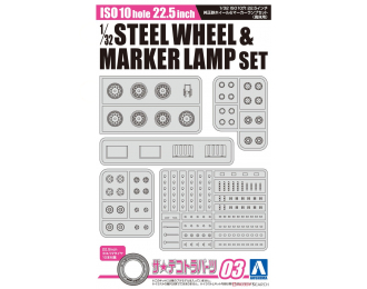 Сборная модель ISO10 hole 22.5inch STEEL WHEEL&MAKER LAMP SET