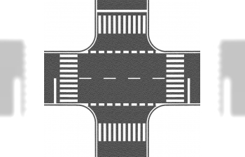 Перекресток, цвет черный 22*22 см