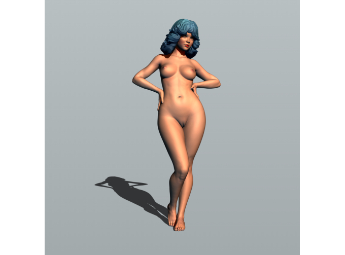 Фигурка Нагота уверенная, окрашенная