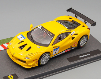 FERRARI 488 Gt3 3.9l Turbo V8 №1 Challenge (2017), Yellow