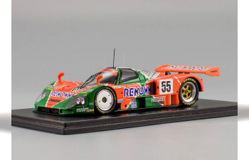 MAZDA 787 B #55 V. Weidler - J. Herbert - B. Gachot Winner LM (1991), orange / green