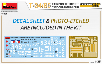 Сборная модель Советский танк T-34/85 112 завода
