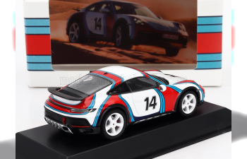 PORSCHE 911 992 Dakar Coupe №14 Martini Racing Livery (2023), White Red Blue