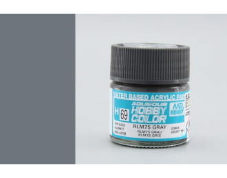 Краска акриловая серый RLM75 GRAY, 10мл
