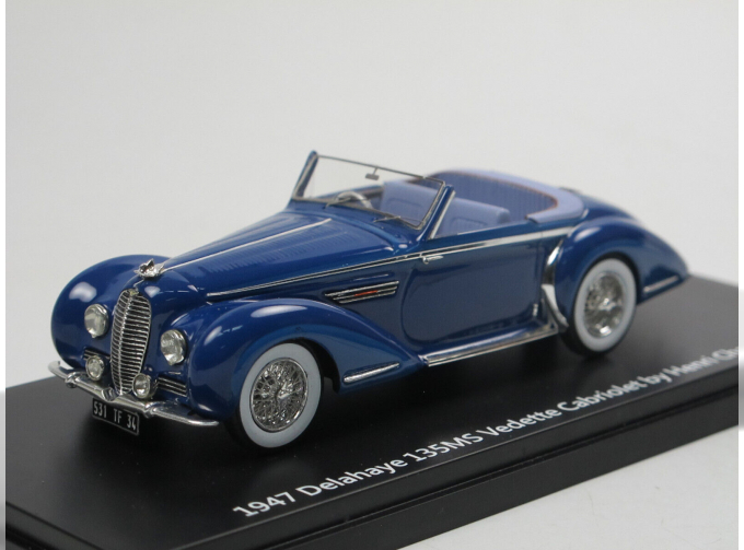 DELAHAYE 135 MC cabrio (1947), blue