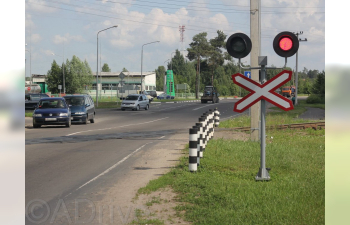 Фототравление Светофор Ж/Д переезда