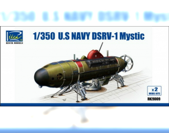 Сборная модель Американская сверхмалая подводная лодка DSRV-1 Mystic ( 2 модели в коробке)