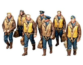 Экипаж бомбардировщика R.A.F WWII (7 фигур)
