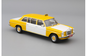 MERCEDES-BENZ W115 LWB Taxi, yellow / white