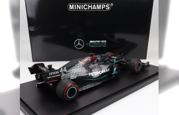 MERCEDES GP F1 W11 Eq Performance Team Amg Petronas Motorsport N 44 World Champion Winner Eifel Gp (91st Win) Lewis Hamilton 2020 - Con Vetrina - With Showcase, Black Green