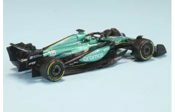 ASTON MARTIN F1 Amr24 Team Aramco Cognizant №18 Season (2024) Lance Stroll, Green Black