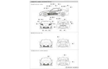 Сборная модель Toyota 86 '12 GReddy&Rocket Bunny Volk Racing Ver.
