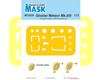 Маска окрасочная Gloster Meteor Mk.8/9