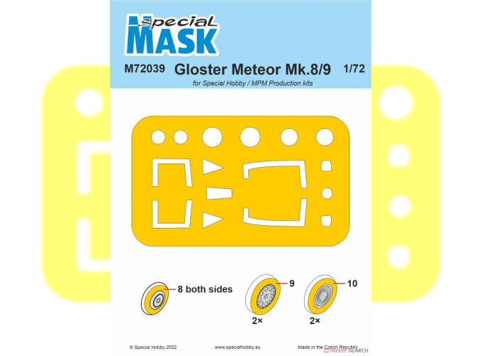 Маска окрасочная Gloster Meteor Mk.8/9