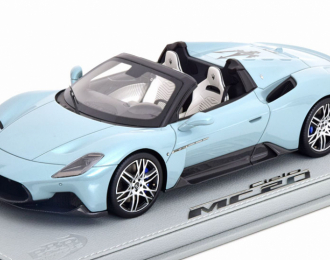 MASERATI Mc20 Cielo Spider (2020) - Con Vetrina - With Showcase, Acquamarina - Light Blue Met