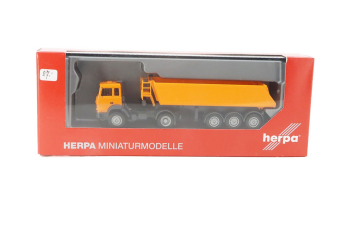 Iveco Magirus Dump Semitrailer, yellow