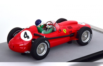 FERRARI F1 Dino 246 N 4 Winner French Gp Mike Hawthorn (with Pilot Figure) 1958 World Champion, Red