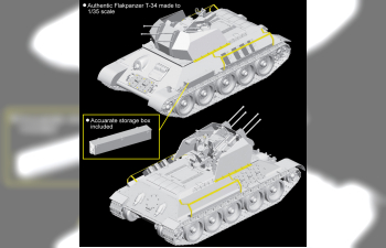 Сборная модель САУ Flakpanzer T-34r