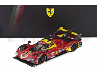 FERRARI 499p 3.0l Turbo V6 Team Ferrari Af Corse №51 3rd 24h Le Mans (2024) Alessandro Pier Guidi - James Calado - Antonio Giovinazzi, Red