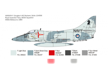 Сборная модель McDONNEL DOUGLAS A-4 E/f/g/ Skyhawk Military Airplane 1955