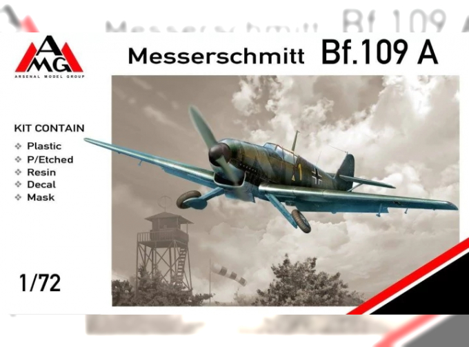 Сборная модель Самолет Messerschmitt Bf.109A-1