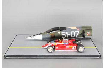 FERRARI 126CK / F-104 Starfighter, Aeroporto Istrana Treviso "Gilles Villeneuve DUEL" (1981), red / green