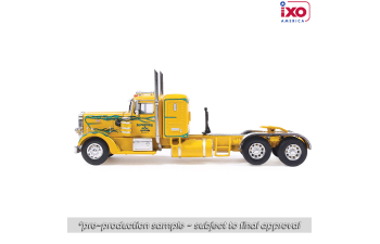 PETERBILT 350 Tractor Truck 3-assi (1952), yellow with green flames