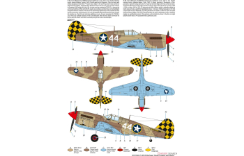 Сборная модель P-40F/L Warhawk 'Desert Hawks With Merlin'