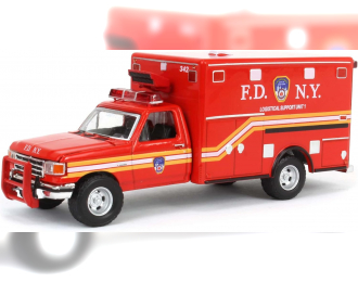 FORD F-350 Ambulance Logistical Support Unit "New York City Fire Department"(FDNY) (пожарный), (1989)