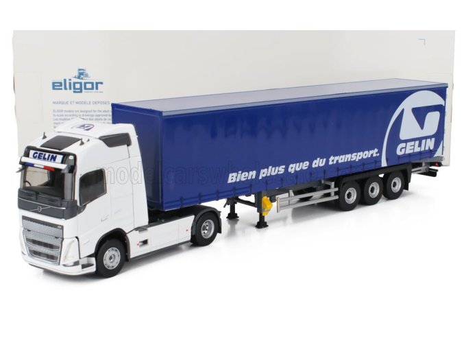 VOLVO Fh 500 Truck Telonato Gelin Transports (2020), White Blue