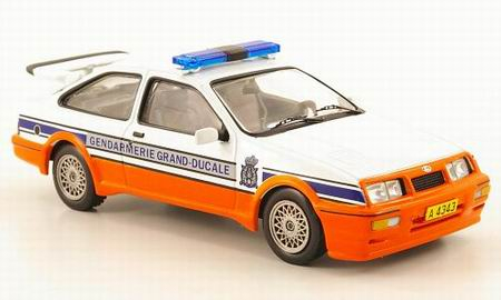 FORD Sierra COSWORTH Gendarmerie Luxemburg (1988), оранжевый с белым