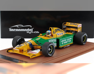 BENETTON F1 B192 Ford N 19 Winner Belgium Spa Gp (with Pilot Figure) 1992 Michael Schumacher, Yellow Green