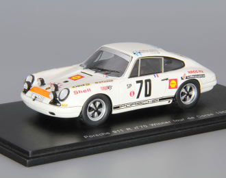 PORSCHE 911 R #70 Winner Tour de Corse Rally (1969), white