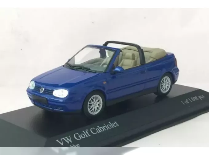 VOLKSWAGEN Golf IV Cabriolet (1999), blue