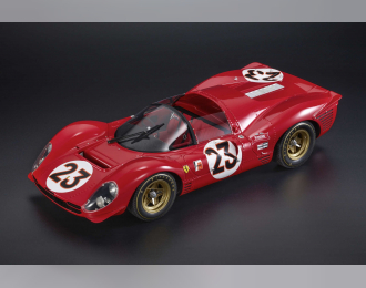 FERRARI 330 P3 4.0l V12 Spider Team Ferrari Spa Sefac №23 Winner 24h Daytona (1967) Lorenzo Bandini - Chris Amon, Red