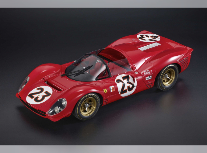 FERRARI 330 P3 4.0l V12 Spider Team Ferrari Spa Sefac №23 Winner 24h Daytona (1967) Lorenzo Bandini - Chris Amon, Red