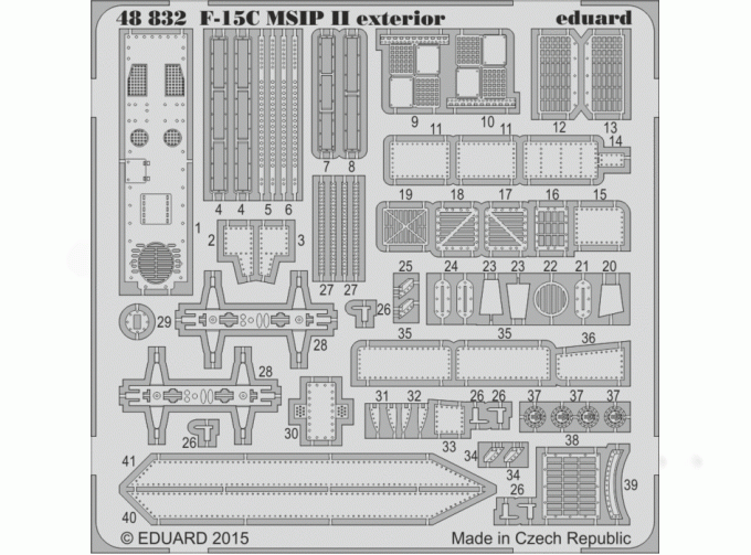 Фототравление F-15C MSIP II exterior