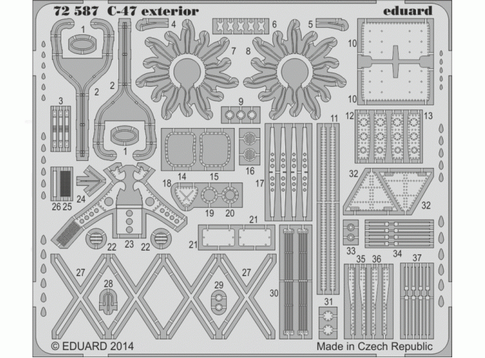 Фототравление для C-47 exterior