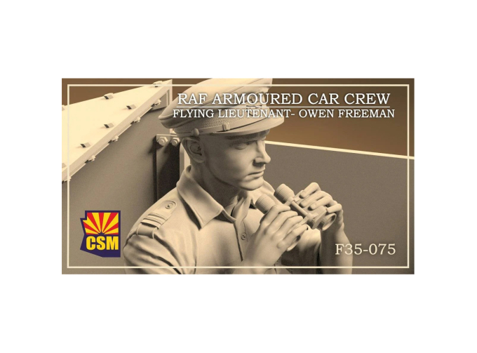 Сборная модель Экипаж бронеавтомобиля Королевских ВВС, лейтенант авиации — Роберт Эванс