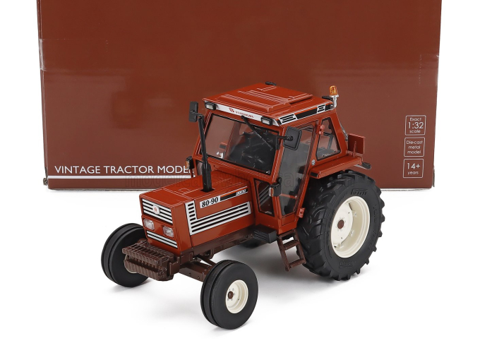 FIAT 80-90 Tractor Superconfort Cab 2wd (1997), Brown