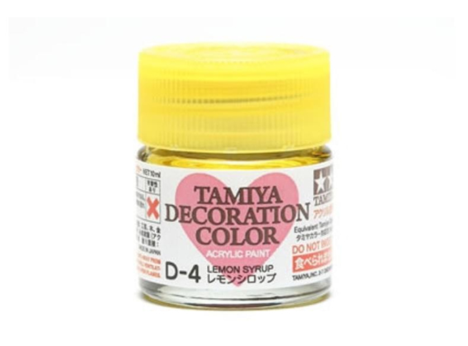 Краска акриловая DECORATION D-4 Lemon Syrup (лимонный сироп), 10 мл