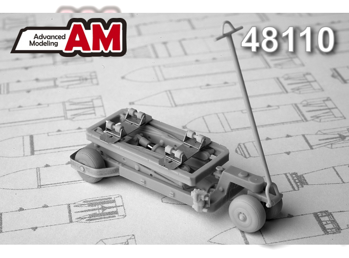 Набор дополнений Тележка с гидроподъемником для транспортировки и подвески авиабомб калибром до 500 кг