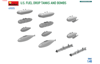 Сборная модель Military U.S. Fuel Drop Tanks And Bomb