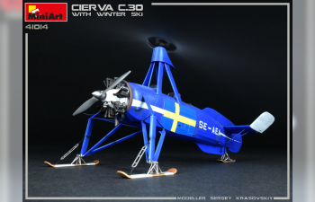 Сборная модель Вертолёт CIERVA C.30 w/ WINTER SKI