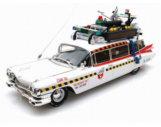 CADILLAC Ghostbusters II Serie 62 Ecto-1A Ambulance (из к/ф «Охотники за привидениями-2»), white