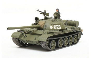 Сборная модель Советский танк Т-55 с фигурой командира