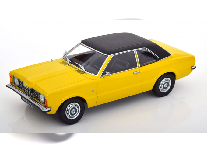 FORD Taunus L Saloon with vinyl roof (1971), yellow flatblack